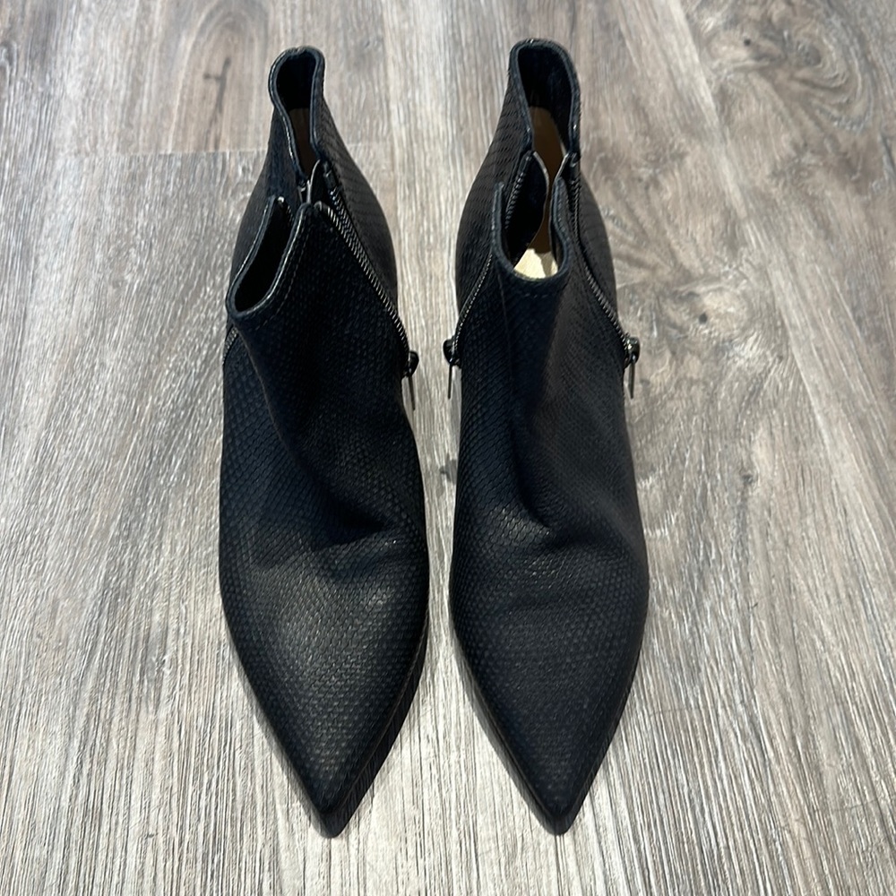 Jimmy Choo Black Leather Booties 37.5